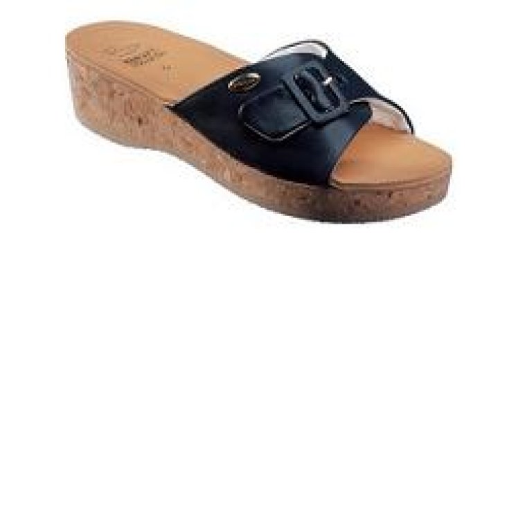 Scholl Wappy Calzatura In Pelle Colore Navy Blue Numero 35