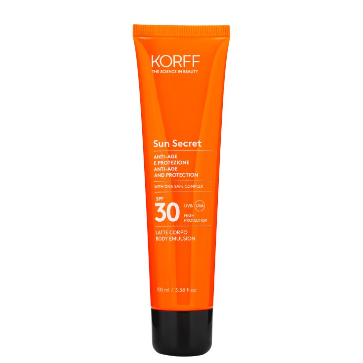 Protezione Anti-Et&agrave; SPF30 Latte Corpo Sun Secret KORFF 100ml