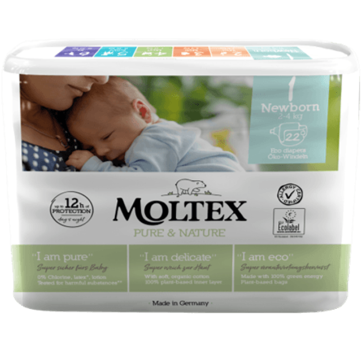 Pure&nature NewBorn Moltex 22 Pezzi