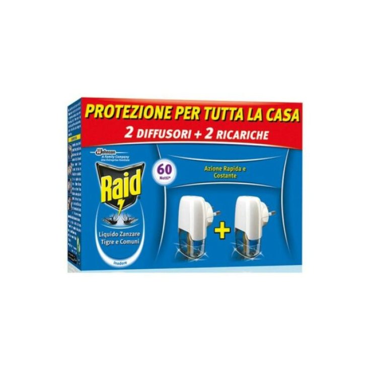 Raid Liquido Base Johnson 2 Diffusori + 2 Ricariche