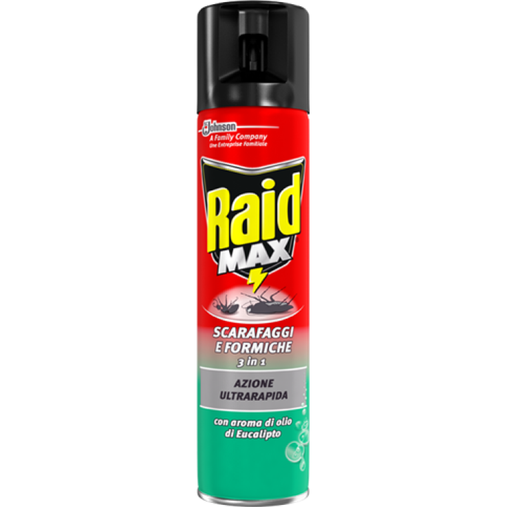 Raid MAX Scarafaggi e Formiche Eucalipto Johnson 400ml