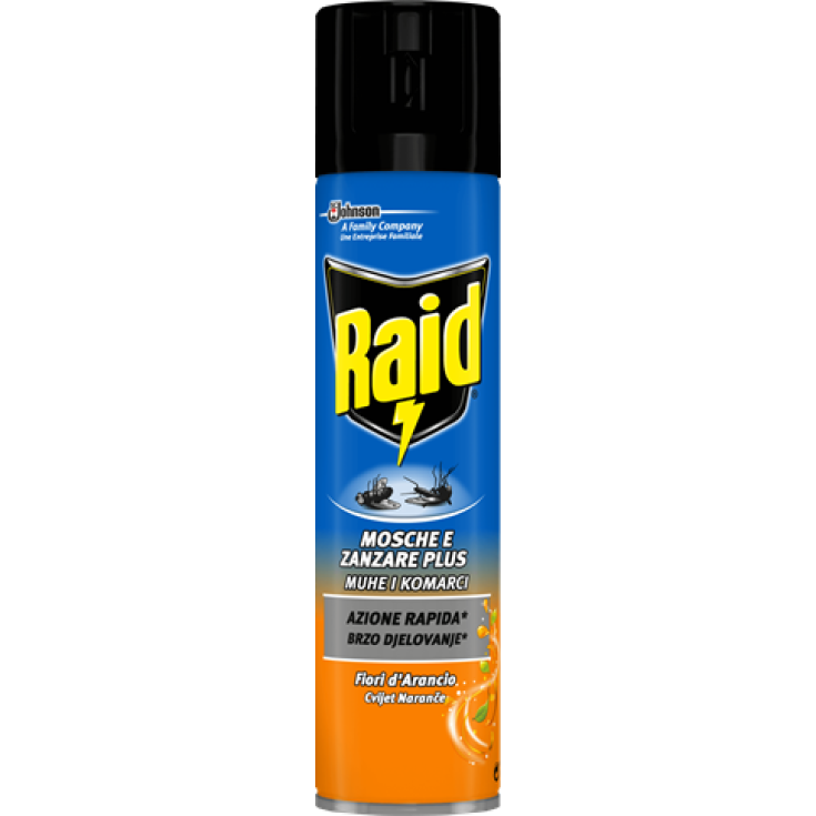 Raid Mosche E Zanzare Plus Ai Fiori D'Arancio&nbsp;Johnson 400ml
