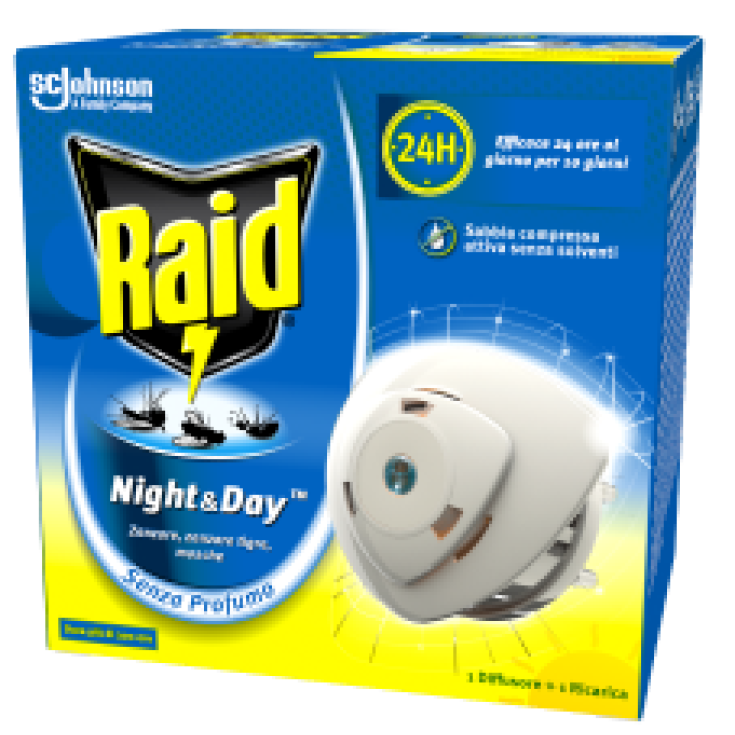 Raid Night & Day Johnson 1 Diffusore + Ricarica