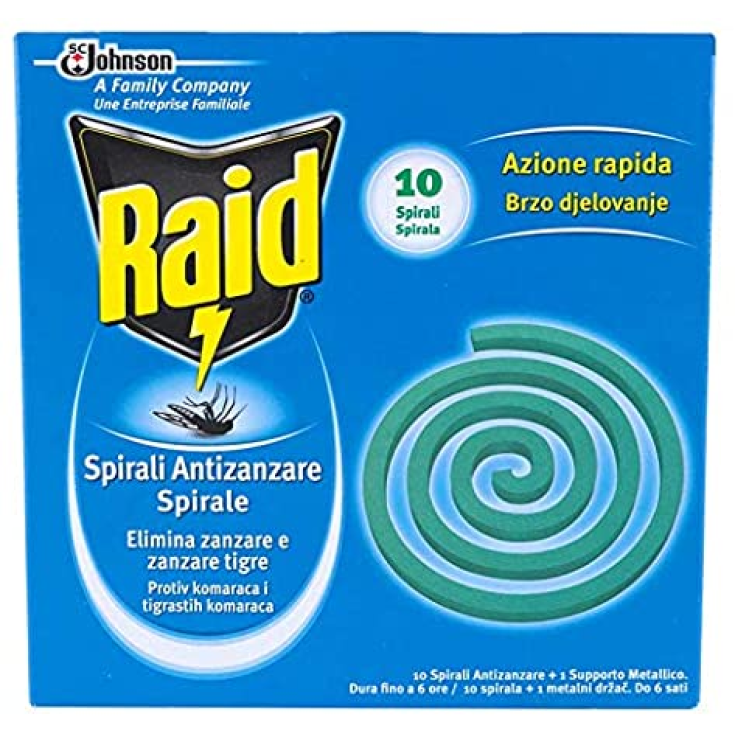 Raid Spirali Antizanzare Johnson 10 Spirali