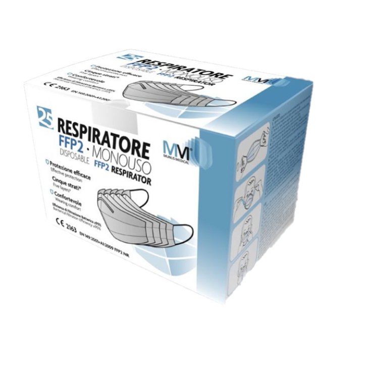 Respiratore FFP2 Monouso Minus Med 25 Mascherine
