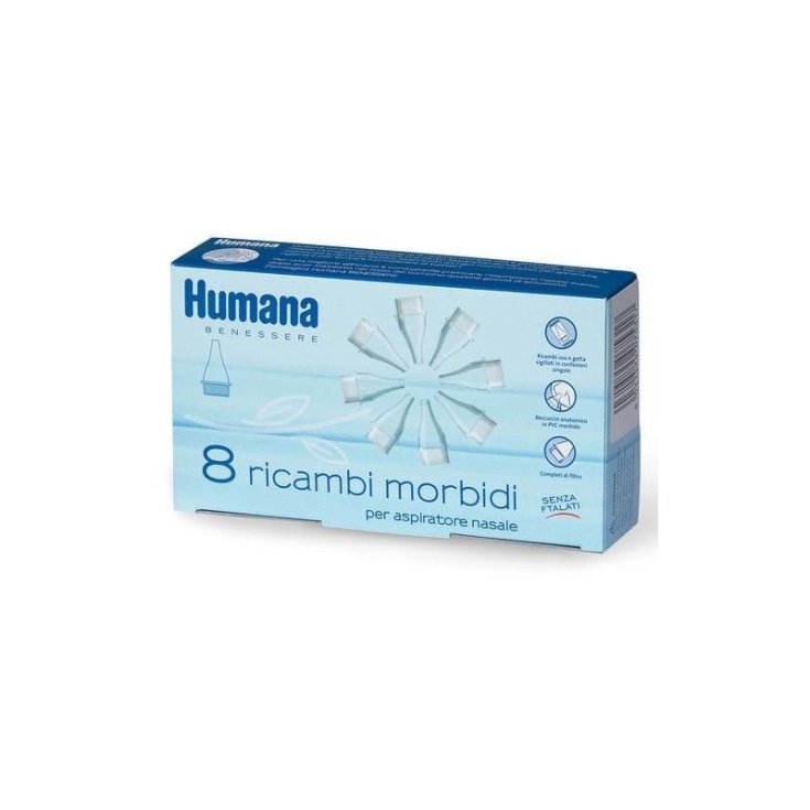Aspiratore Nasale Humana Benessere 8 Ricambi Morbidi