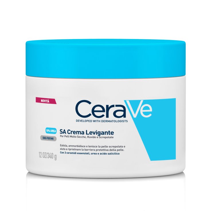 SA Crema levigante 10% Urea e Acido Salicilico per Pelle Molto Secca, Ruvida e Screpolata, 340 g