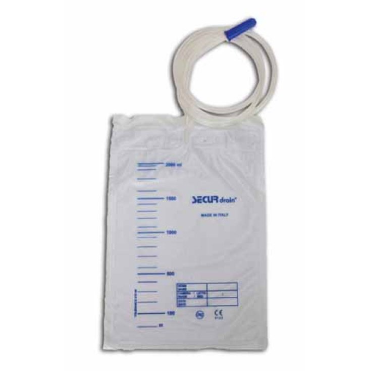 SECURDRAIN VI&Agrave; Sacca Urina Letto Standard 2L Senza Scarico 90cm Securmed 30 Pezzi