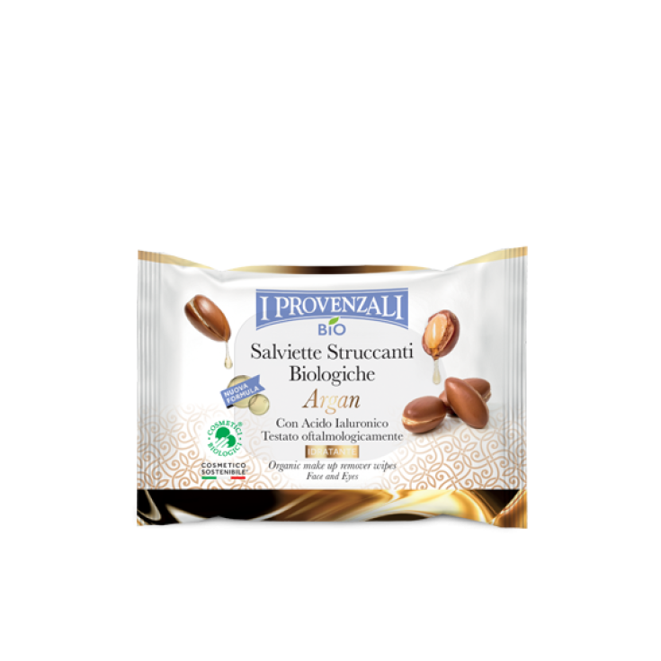Salviette Struccanti Biologiche Argan I PROVENZALI 20 Pezzi