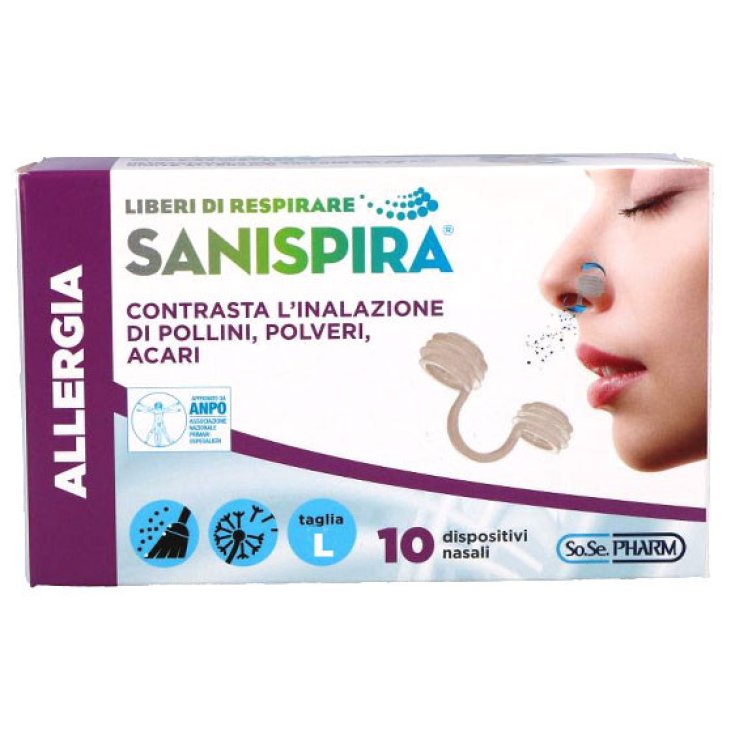 Sanispira&reg; Allergia Taglia L 10 Pezzi