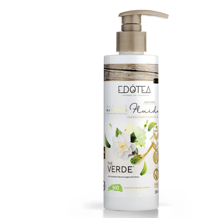 Sapone Naturale Fluido Th&egrave; Verde EDOTEA 300ml