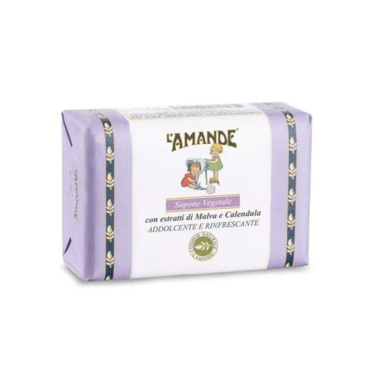 Sapone Vegetale Malva e Calendula L'Amande 200g