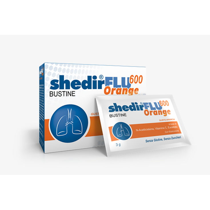 Shedirflu&reg; 600 Orange ShedirPharma&reg; 20 Bustine