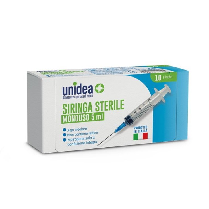 SIRINGA STERILE MONOUSO 5ml unidea 10 Siringhe