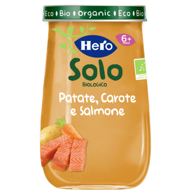 Omogeneizzato Patate Carote e Salmone Hero 190g
