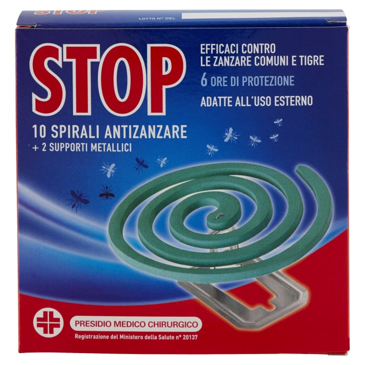 Spirali Antizanzare STOP 24 Pezzi + 2 Supporti