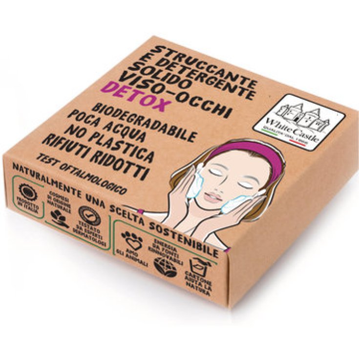 Struccante Detergente Solido Viso Occhi Detox White Castle 80g