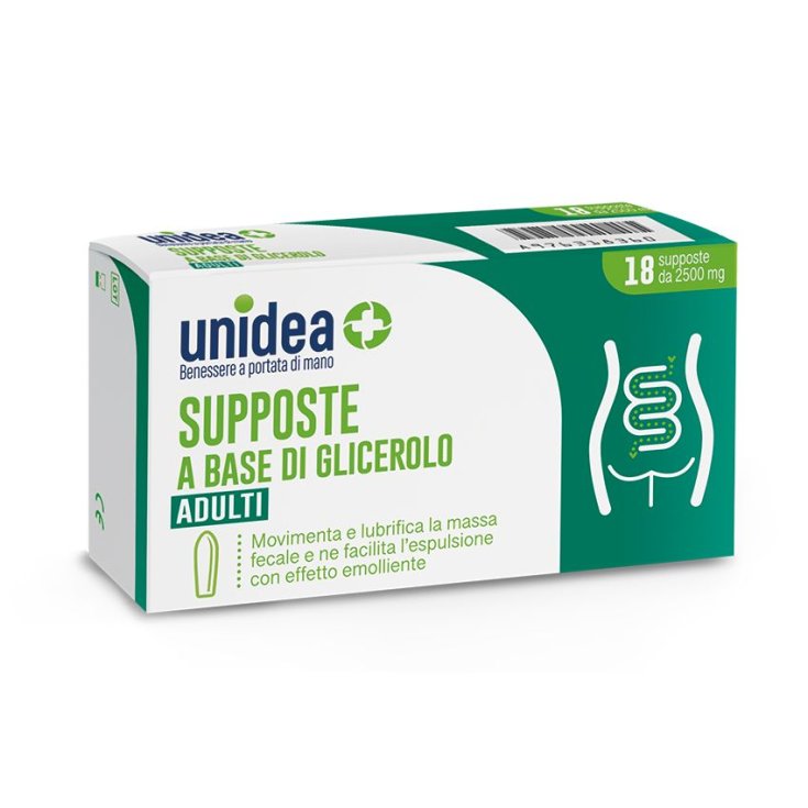 SUPPOSTE A BASE Di GLICEROLO unidea Adulti 18 Supposte