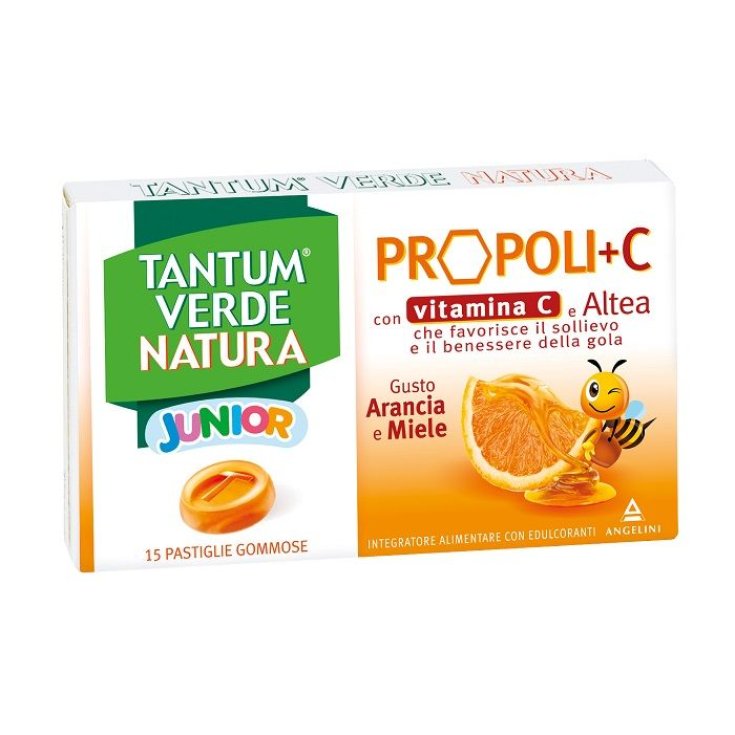 Tantum Verde Natura Junior Propoli+C Angelini 15 Pastiglie Gommose