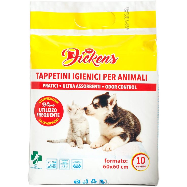 Tappetini Igienici Per Animali 60x60 Mr. Dickens 10 Pezzi