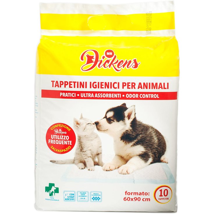 Tappetini Igienici Per Animali 60x90 Mr. Dickens 10 Pezzi