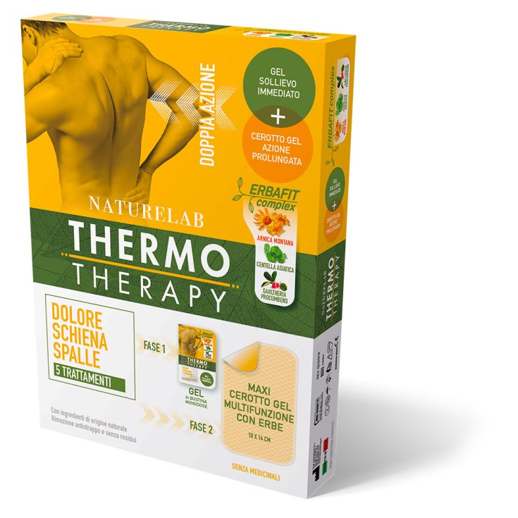 THERMO THERAPY Dolore Schiena Spalle NatureLab 5 Cerotti+Gel