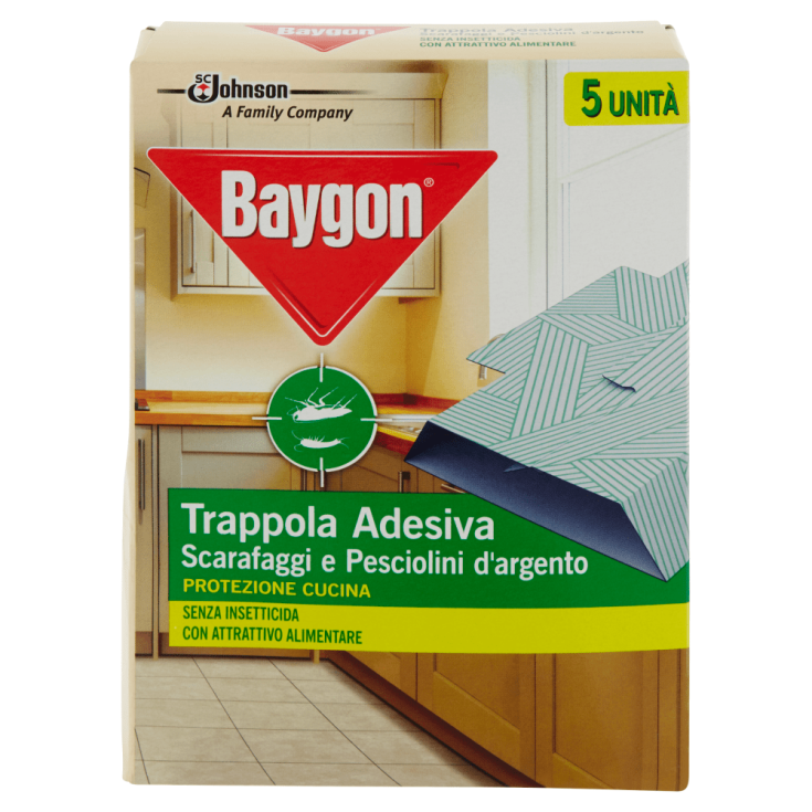 Trappola Adesiva Baygon&reg; 5 Pezzi