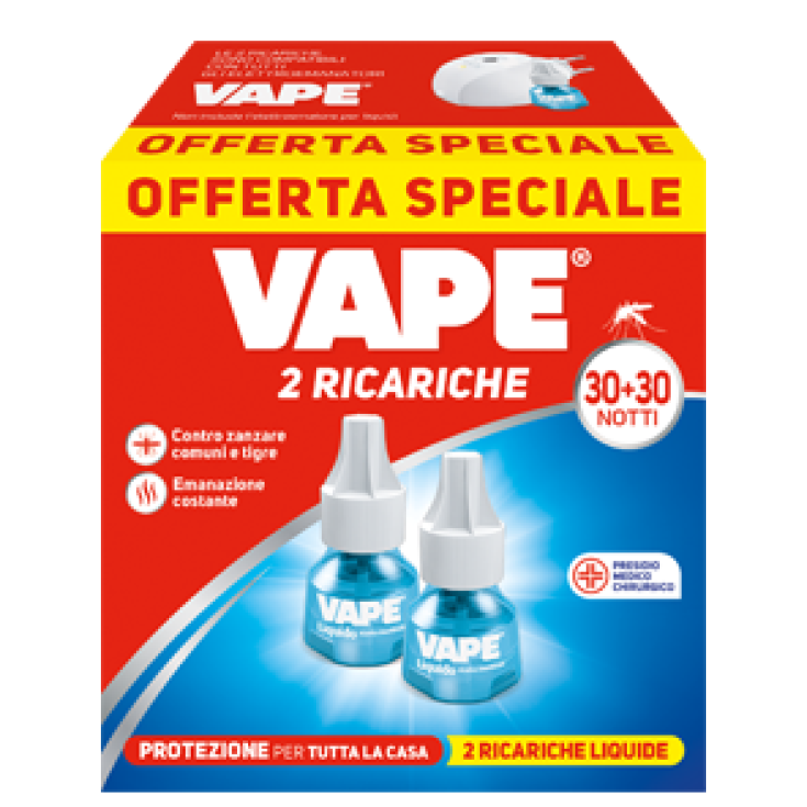 2 Ricariche Liquide 30+30 Notti VAPE