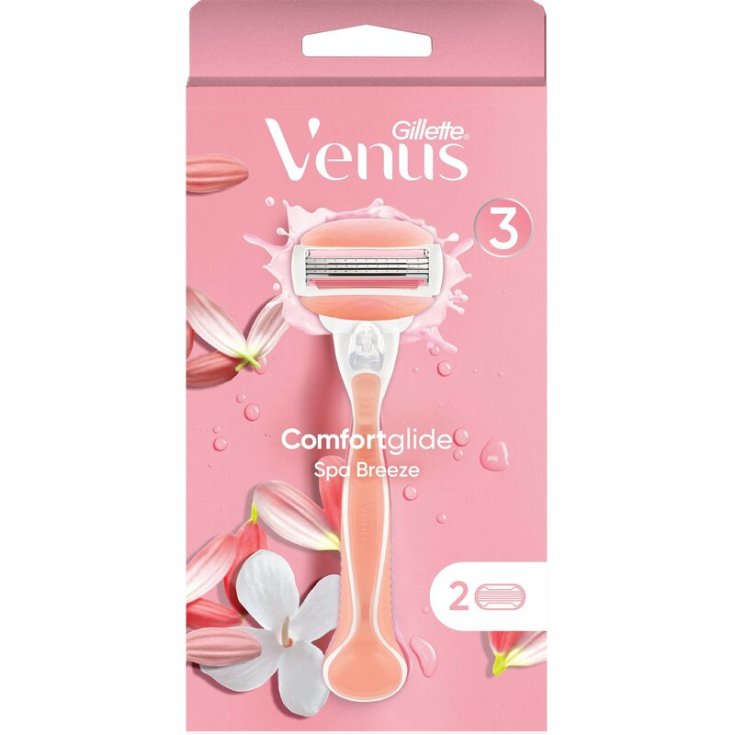 Venus Comfotglide Spa Breeze GILLETTE 1 Rasoio + 2 Lame