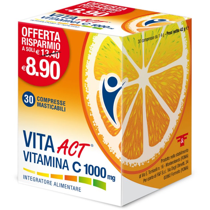Vita Act Vitamina C 1000mg F&F 30 Compresse
