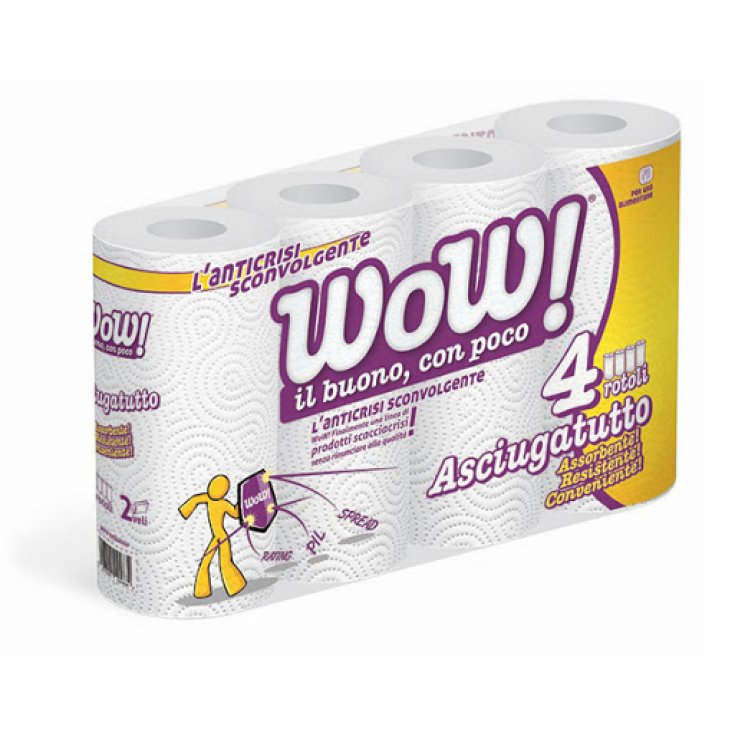 Asciugatutto WOW 4 Rotoli