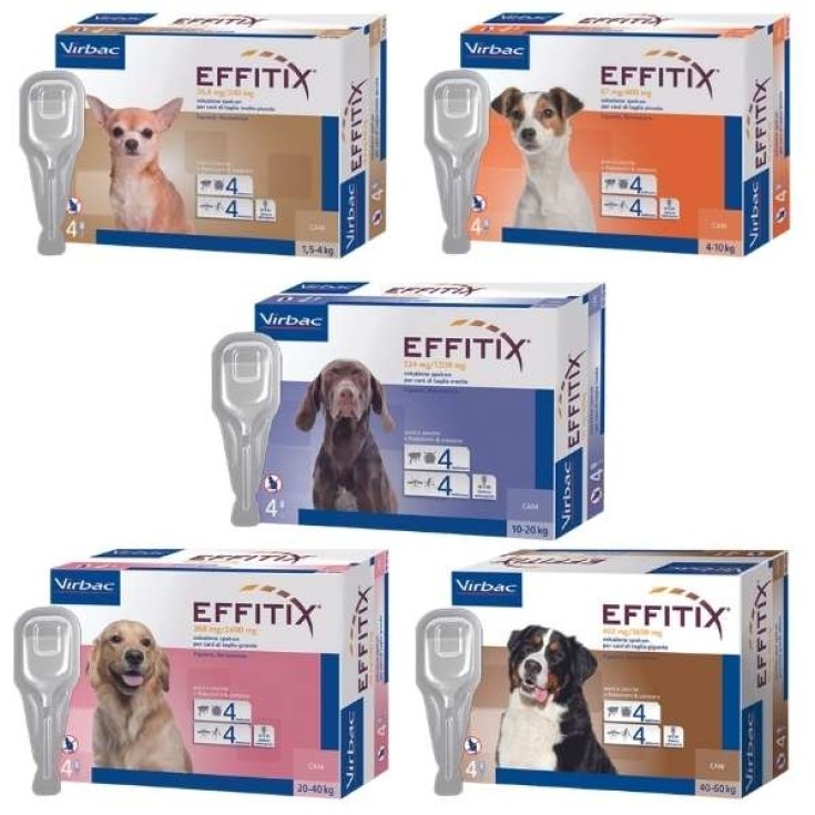 Effitix Spot-On - Medium (10 - 20Kg) - 24 Pipette