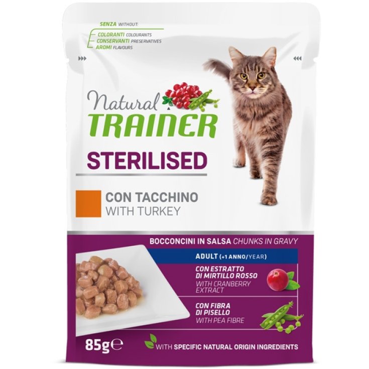 Natural Adult Sterilised Tacchino Bocconcini in Salsa - 85GR