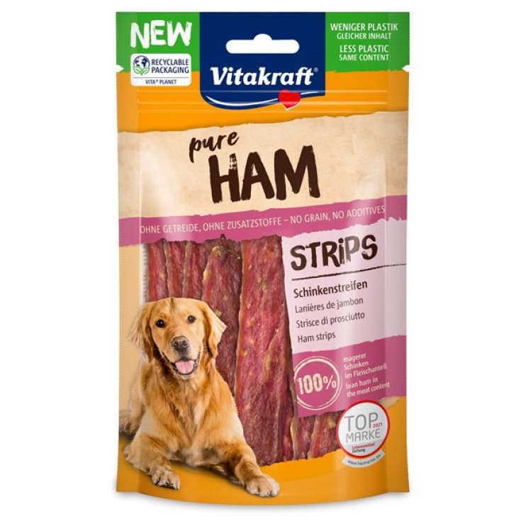 Dog Snack Pure Ham Strisce di Carne di Prosciutto - 80GR