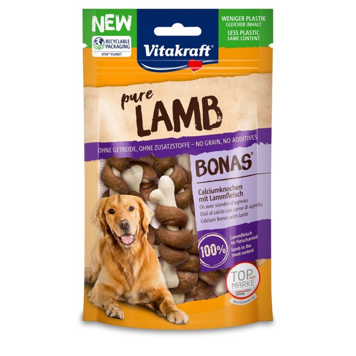 Dog Snack Lamb Bonas Ossi di Calcio con Agnello - 80GR