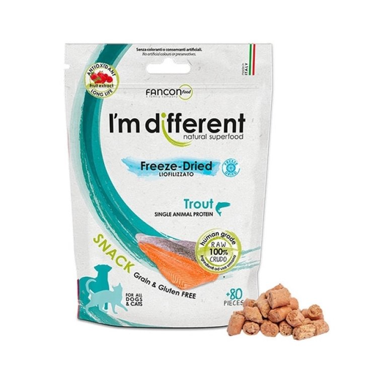 Snack Liofilizzato a Base di Carne Cruda di Trota - 40 Gr. - 80 pezzi