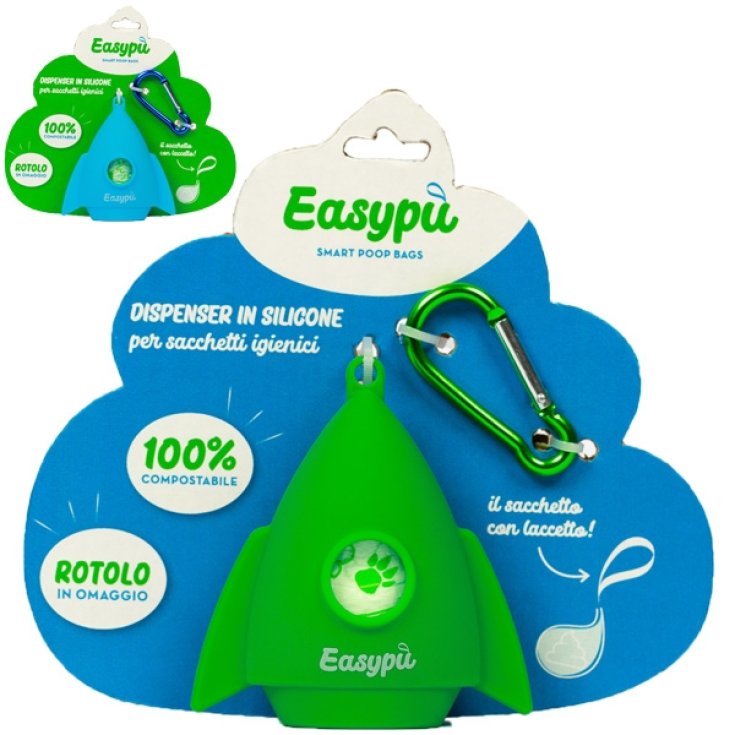 Rocket Porta Sacchetti Igienici - Colore Verde | L 9 X H 9,5 cm