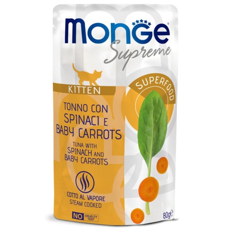 Supreme Kitten Pezzetti di Tonno con Spinaci e Carote Baby - 80GR