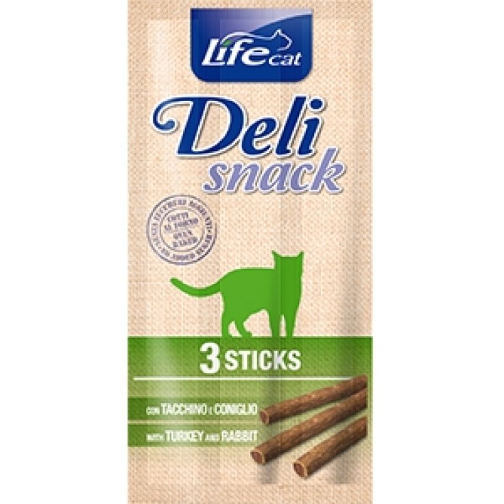 Life Cat Deli Snack Tacchino e Coniglio - 3 Stick da 5GR
