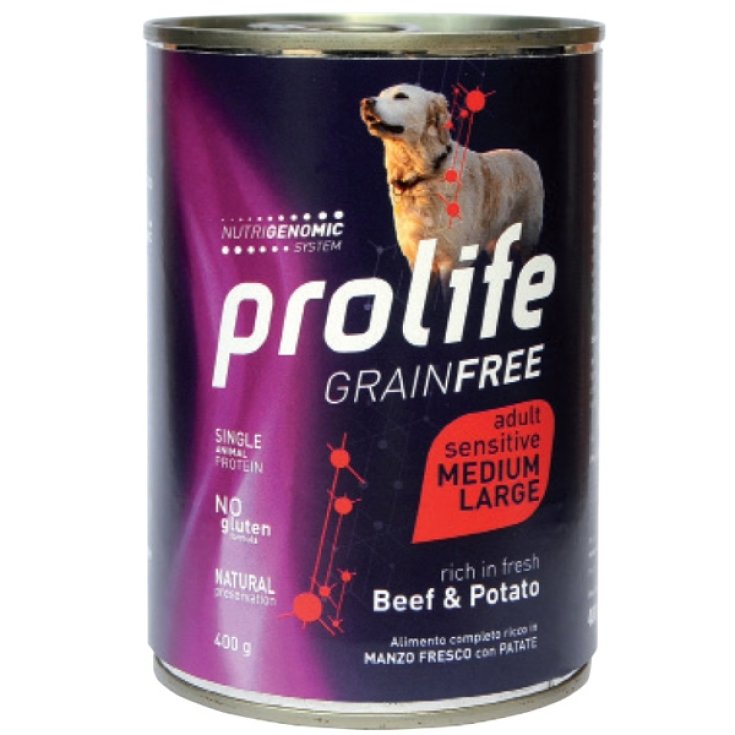 Grain Free Adult Medium/Large Sensitive Beef & Potato - 400GR