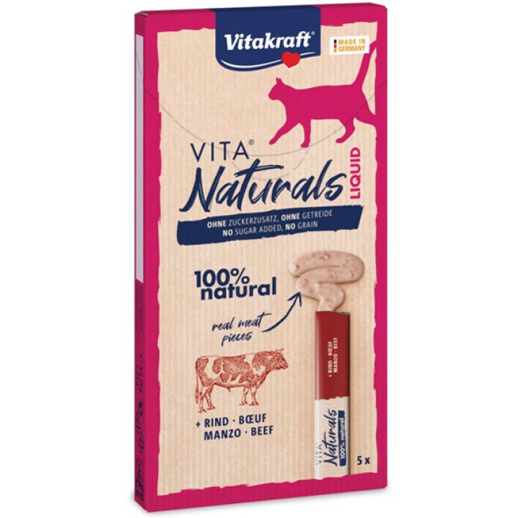Vita Naturals Cat Liquid Snack Manzo e Pollo - Confezione