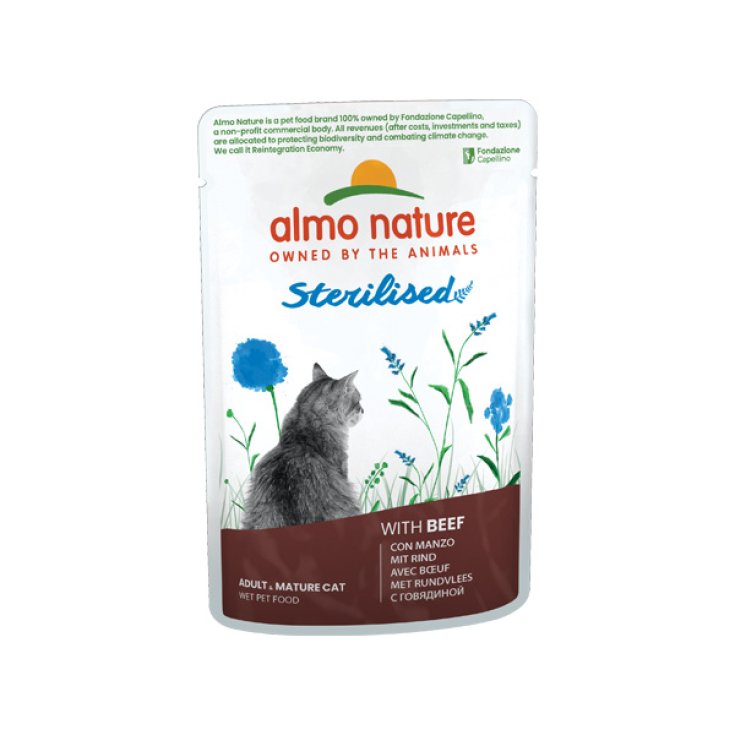 Almo Nature Cat Sterilised con Manzo - 70GR