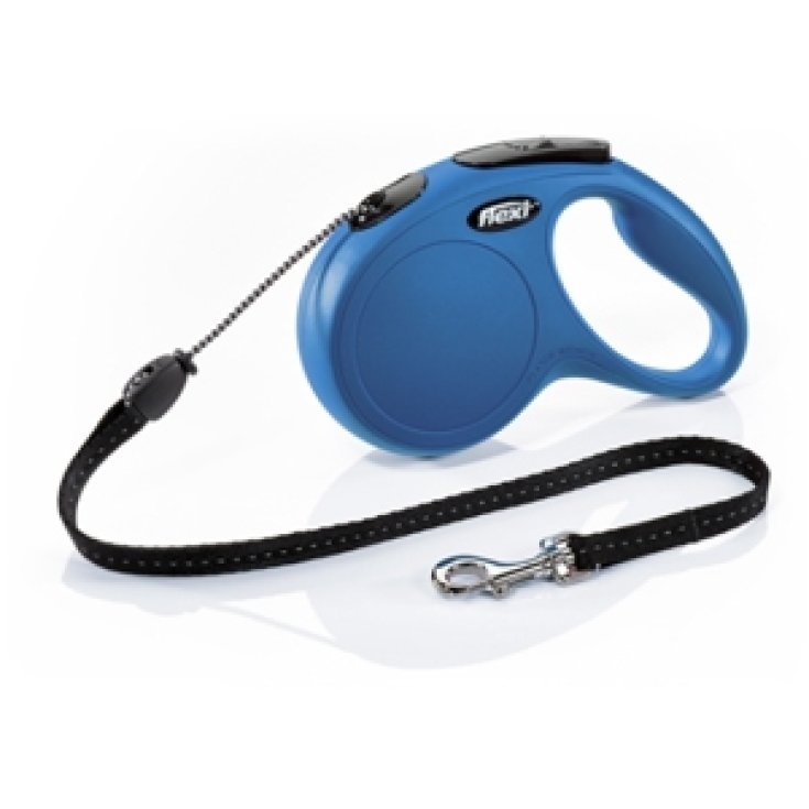 Guinzaglio New Classic Blu con Corda - 3 mt Taglia XS