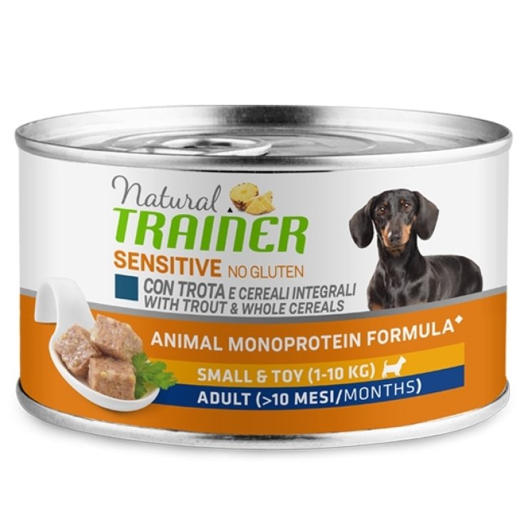 Natural Sensitive No Gluten Small & Toy Adult con Trota e Cereali Integrali - 150GR