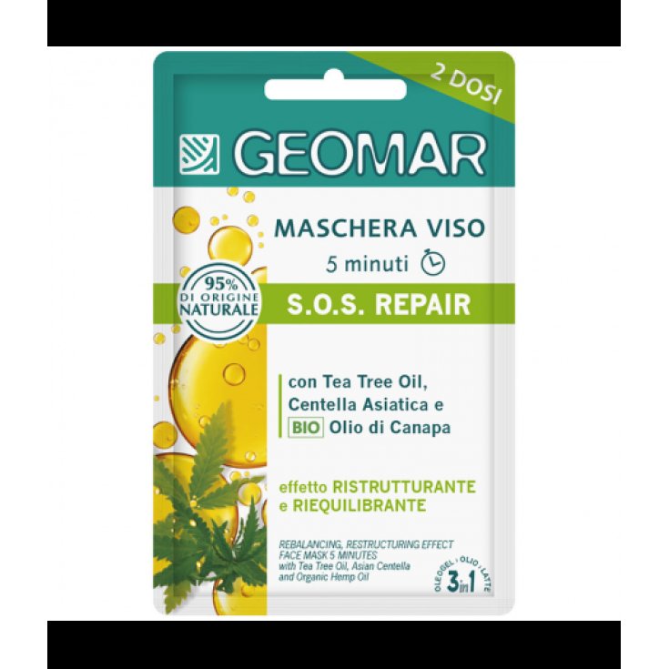 Maschera Viso S.O.S.&nbsp;Repair GEOMAR 15ml