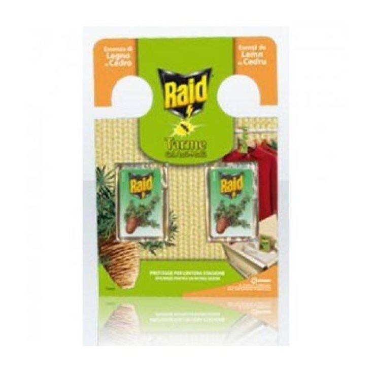 Raid Tarme Gel Cedro Johnson 2 Pezzi