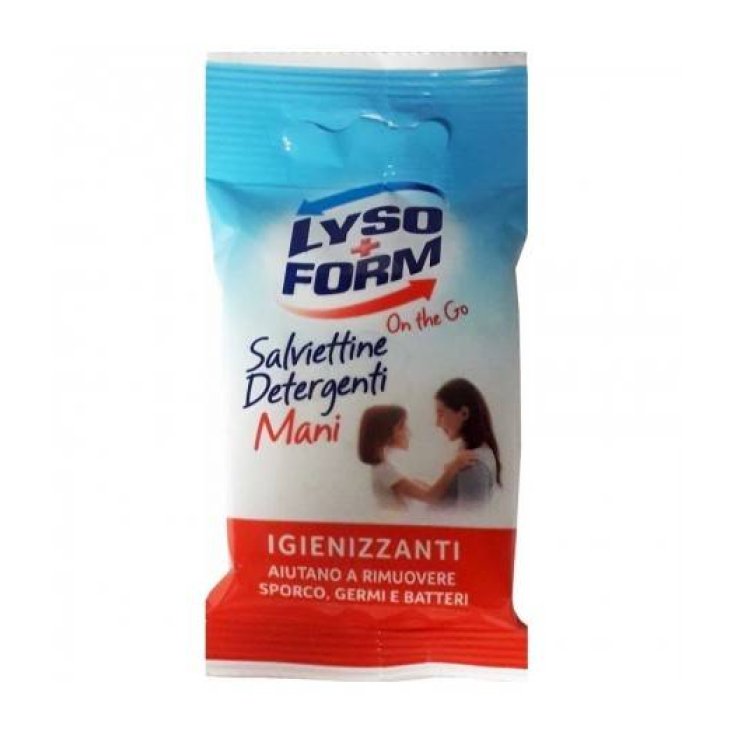 Salviettine Detergenti Mani Lysoform On The Go 10 Pezzi