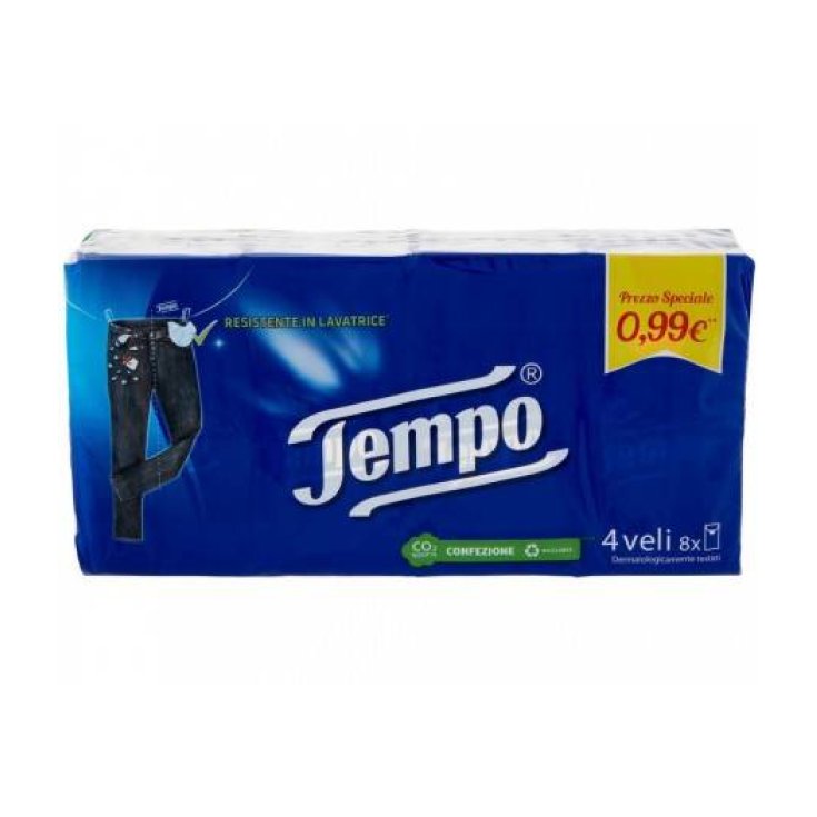 TEMPO FAZZOLETTI 4 VELI 8 PZ