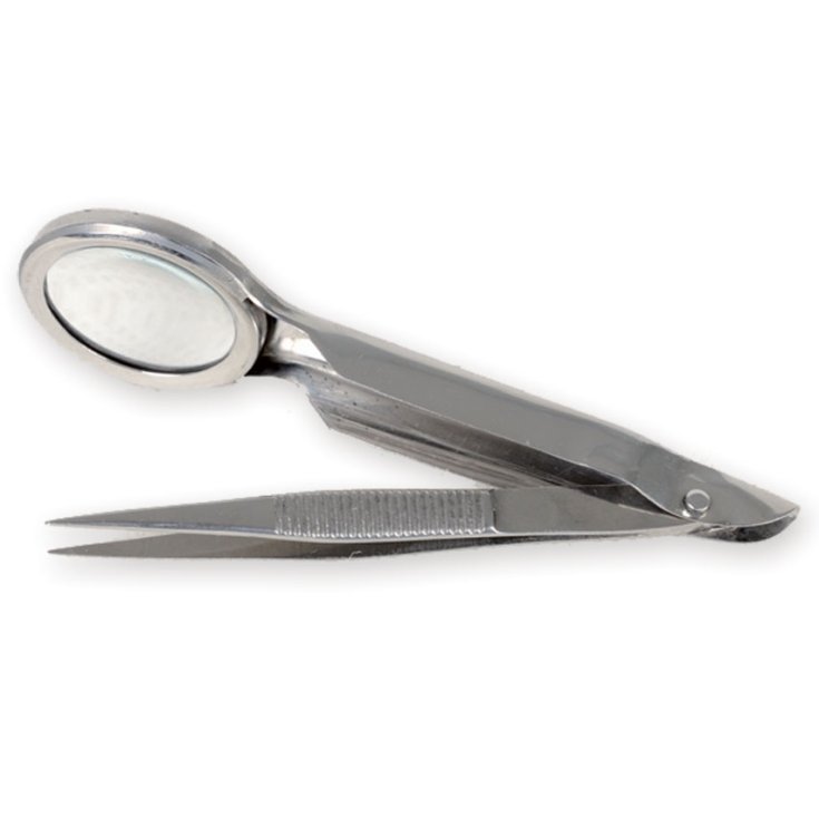 PINZETTA C/LENTE INGRAND2X 8CM