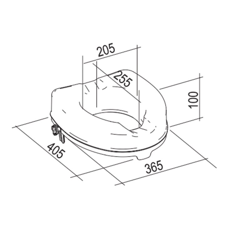 RIALZO WC SISTEMA FISSAGG 10CM